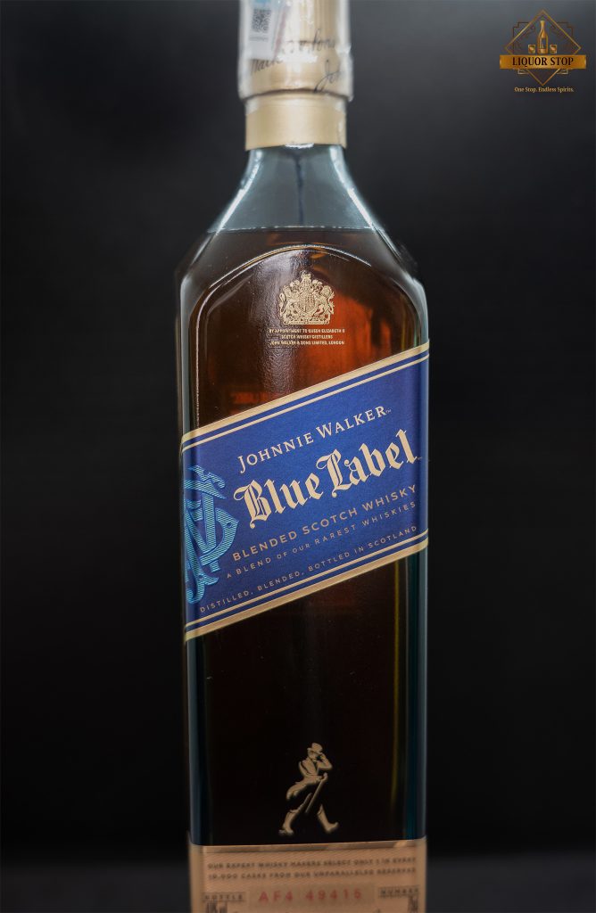 Johnnie Walker Blue Label luxury Scotch whisky bottle available in Nepal at Liquor Stop